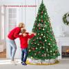 imageGoplus 7ft Artificial Christmas Tree Xmas Pine Tree with Solid Metal Legs Perfect for Indoor and Outdoor Holiday Decoration GreenGreen