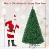 imageGoplus 7ft Artificial Christmas Tree Xmas Pine Tree with Solid Metal Legs Perfect for Indoor and Outdoor Holiday Decoration GreenGreen