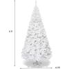 imageGoplus 7ft Artificial Christmas Tree Xmas Pine Tree with Solid Metal Legs Perfect for Indoor and Outdoor Holiday Decoration GreenWhite