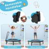 imageGoplus 40quot Mini Trampoline for Kids IndoorOutdoor Fitness Trampoline with Foam Handlebar ampamp Safety Pad Home Workout Equipment for 36 Years Old Toddlers Gift for Boys ampamp GirlsBlue