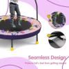 imageGoplus Foldable Toddler Trampoline for Kids 36 Recreational Mini Trampoline w20 LED Lights Foam Handle Padded Safety Cover Indoor Outdoor Exercise Rebounder for Boys Girls Aged 36PinkInstrument