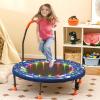 imageGoplus Foldable Toddler Trampoline for Kids 36 Recreational Mini Trampoline w20 LED Lights Foam Handle Padded Safety Cover Indoor Outdoor Exercise Rebounder for Boys Girls Aged 36NavyOcean