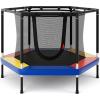 imageGoplus 48quot Toddler Trampoline for Kids 4 FT Recreational Trampoline with Enclosure Safety Net Bouncy Jumping Mat Seamless Design Indoor Outdoor Rebounder Toy for 3 Years Old Boys Girls