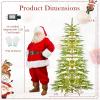 imageGoplus 75 FT PreLit Artificial Christmas Tree Hinged Sparse Xmas Fir Tree with 725 Soft Branch Tips 500 Multicolored LED Lights 8 Modes Foldable Metal Stand Home Office DecorationWarm White