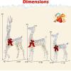 imageGoplus 3Pcs Large Lighted Christmas Reindeer 3D Light up Prismatic Deer Family w 230 LED Warm White Lights Iridescent PreLit Outdoor Deer Set for Indoor Outdoor Yard ampamp LawnCold White Laser