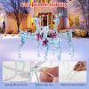 imageGoplus 3Pcs Large Lighted Christmas Reindeer 3D Light up Prismatic Deer Family w 230 LED Warm White Lights Iridescent PreLit Outdoor Deer Set for Indoor Outdoor Yard ampamp LawnCold White Laser