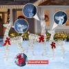 imageGoplus 3Piece Large Lighted Christmas Reindeer Family Light up Xmas Decorations w255 LED Lights ampamp Scarves Buck Doe ampamp Fawn PreLit Outdoor Deer Set for Indoor ampamp Outdoor DisplayCold White Laser