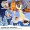 imageGoplus 52 FT Christmas Lighted Angel PreLit Winged Holiday Figure Angel with 180 Warm White LED LightsAngel of Stars