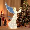 imageGoplus 52 FT Christmas Lighted Angel PreLit Winged Holiday Figure Angel with 180 Warm White LED LightsAngel of Stars