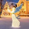 imageGoplus 52 FT Christmas Lighted Angel PreLit Winged Holiday Figure Angel with 180 Warm White LED LightsAngel of Stars