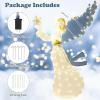 imageGoplus 52 FT Christmas Lighted Angel PreLit Winged Holiday Figure Angel with 180 Warm White LED LightsAngel of Stars