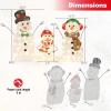 imageGoplus 6 FT Lighted Christmas Snowman PreLit Popup Christmas Decoration w 180 Cold White LED Lights Ground Stakes ampamp Zip Ties Included Festive Snowman Ornament for Home Yard2D SnowmanB