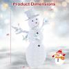 imageGoplus 6 FT Lighted Christmas Snowman PreLit Popup Christmas Decoration w 180 Cold White LED Lights Ground Stakes ampamp Zip Ties Included Festive Snowman Ornament for Home Yard3D SnowmanE