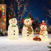 imageGoplus 6 FT Lighted Christmas Snowman PreLit Popup Christmas Decoration w 180 Cold White LED Lights Ground Stakes ampamp Zip Ties Included Festive Snowman Ornament for Home Yard2D SnowmanB
