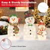 imageGoplus 6 FT Lighted Christmas Snowman PreLit Popup Christmas Decoration w 180 Cold White LED Lights Ground Stakes ampamp Zip Ties Included Festive Snowman Ornament for Home Yard2D SnowmanB
