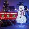 imageGoplus 6 FT Lighted Christmas Snowman PreLit Popup Christmas Decoration w 180 Cold White LED Lights Ground Stakes ampamp Zip Ties Included Festive Snowman Ornament for Home Yard3D SnowmanB