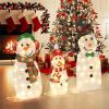 imageGoplus 6 FT Lighted Christmas Snowman PreLit Popup Christmas Decoration w 180 Cold White LED Lights Ground Stakes ampamp Zip Ties Included Festive Snowman Ornament for Home Yard2D SnowmanB