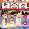imageGoplus 6 FT Lighted Christmas Snowman PreLit Popup Christmas Decoration w 180 Cold White LED Lights Ground Stakes ampamp Zip Ties Included Festive Snowman Ornament for Home Yard2D SnowmanB