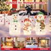 imageGoplus 6 FT Lighted Christmas Snowman PreLit Popup Christmas Decoration w 180 Cold White LED Lights Ground Stakes ampamp Zip Ties Included Festive Snowman Ornament for Home Yard2D SnowmanB