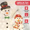 imageGoplus 6 FT Lighted Christmas Snowman PreLit Popup Christmas Decoration w 180 Cold White LED Lights Ground Stakes ampamp Zip Ties Included Festive Snowman Ornament for Home Yard2D SnowmanB