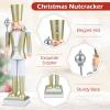 imageGoplus Christmas Nutcracker Xmas Nutcracker Figure wHigh Hat Beautiful Scepter Uniform ampamp Boots Indoor ampamp Outdoor Festival Decoration for Living Room Porch Yard Black Red Soldier 4White Golden Soldier
