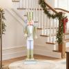 imageGoplus Christmas Nutcracker Xmas Nutcracker Figure wHigh Hat Beautiful Scepter Uniform ampamp Boots Indoor ampamp Outdoor Festival Decoration for Living Room Porch Yard Black Red Soldier 4White Golden Soldier