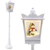 imageGoplus 8 ft Musical Christmas Street Light Xmas Lamp Post wWarm White LED Lights Snowy Effects Santa Snowman Scene Fillable Base Indoor Outdoor Lighted Holiday Decoration for Home Yard PorchWhite