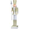 imageGoplus Christmas Nutcracker Xmas Nutcracker Figure wHigh Hat Beautiful Scepter Uniform ampamp Boots Indoor ampamp Outdoor Festival Decoration for Living Room Porch Yard Black Red Soldier 4White Golden Soldier
