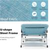 imageGoplus Chaise Lounge Chair Folding Outdoor Patio Lounger with Cup Holder ampamp Detachable Headrest Comfortable for Garden Beach Pool Sunbathing 7Position Adjustable 1 BlueBlue