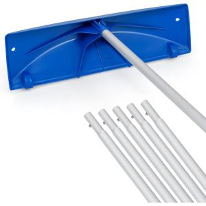 imageGoplus Snow Roof Rake 3420 FT Extendable Snow Removal Tool with 24quot Wide Blade ampamp Wheels Lightweight ScratchProof Aluminum House Rooftop Rake for Leaves Debris Removal