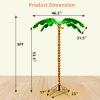 imageGoplus 5FT Lighted Palm Trees for Outside Patio Tropical Light Up LED Artificial Fake Trees with 198 LED Lights Christmas Palm Tree for Outdoor Indoor Holiday Backyard Poolside Garden Decor5ft