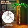 imageGoplus 5FT Lighted Palm Trees for Outside Patio Tropical Light Up LED Artificial Fake Trees with 198 LED Lights Christmas Palm Tree for Outdoor Indoor Holiday Backyard Poolside Garden Decor5ft