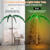 imageGoplus 5FT Lighted Palm Trees for Outside Patio Tropical Light Up LED Artificial Fake Trees with 198 LED Lights Christmas Palm Tree for Outdoor Indoor Holiday Backyard Poolside Garden Decor7FT