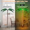imageGoplus 5FT Lighted Palm Trees for Outside Patio Tropical Light Up LED Artificial Fake Trees with 198 LED Lights Christmas Palm Tree for Outdoor Indoor Holiday Backyard Poolside Garden Decor5ft