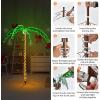 imageGoplus 5FT Lighted Palm Trees for Outside Patio Tropical Light Up LED Artificial Fake Trees with 198 LED Lights Christmas Palm Tree for Outdoor Indoor Holiday Backyard Poolside Garden Decor7FT