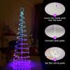 imageGoplus 6 FT Spiral Christmas Tree Outdoor Led Christmas Tree with 135 LED Lights 10 Lighting Modes Bluetooth APP Control Lighted Artificial Xmas Tree for Outside Indoor Yard Porch Decorations