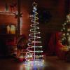 imageGoplus 6 FT Spiral Christmas Tree Outdoor Led Christmas Tree with 135 LED Lights 10 Lighting Modes Bluetooth APP Control Lighted Artificial Xmas Tree for Outside Indoor Yard Porch Decorations