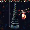 imageGoplus 6 FT Spiral Christmas Tree Outdoor Led Christmas Tree with 135 LED Lights 10 Lighting Modes Bluetooth APP Control Lighted Artificial Xmas Tree for Outside Indoor Yard Porch Decorations