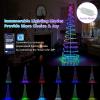 imageGoplus 6 FT Spiral Christmas Tree Outdoor Led Christmas Tree with 135 LED Lights 10 Lighting Modes Bluetooth APP Control Lighted Artificial Xmas Tree for Outside Indoor Yard Porch Decorations