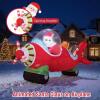 imageGoplus 72 Ft Animated Inflatable Santa on Plane Lighted Christmas Santa Claus ampamp Plane with Spinning Propeller Bright LED Lights Prelit Blow up Yard Decoration for Lawn Garden IndoorsCopter Captain