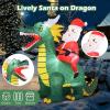 imageGoplus 72 Ft Animated Inflatable Santa on Plane Lighted Christmas Santa Claus ampamp Plane with Spinning Propeller Bright LED Lights Prelit Blow up Yard Decoration for Lawn Garden IndoorsSanta  Dragon