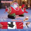 imageGoplus 72 Ft Animated Inflatable Santa on Plane Lighted Christmas Santa Claus ampamp Plane with Spinning Propeller Bright LED Lights Prelit Blow up Yard Decoration for Lawn Garden IndoorsCopter Captain