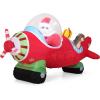 imageGoplus 72 Ft Animated Inflatable Santa on Plane Lighted Christmas Santa Claus ampamp Plane with Spinning Propeller Bright LED Lights Prelit Blow up Yard Decoration for Lawn Garden IndoorsCopter Captain