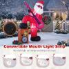 imageGoplus 72 Ft Animated Inflatable Santa on Plane Lighted Christmas Santa Claus ampamp Plane with Spinning Propeller Bright LED Lights Prelit Blow up Yard Decoration for Lawn Garden IndoorsRocking Santa