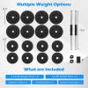 imageGoplus Adjustable Dumbbells 66 LBS Free Weights 3 in 1 Changeable Dumbbell and Barbell Set with Connectors for Men Women Home Gym Fitness Workout Strength Training