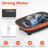 imageGoplus Vibration Plate Exercise Machine Vibrating Platform for Lymphatic Drainage wRemote LED Display Home Workout Full Body Shake Board for Weight LossBlackOrange