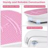 imageGoplus Vibration Plate Exercise Machine Vibrating Platform for Lymphatic Drainage wRemote LED Display Home Workout Full Body Shake Board for Weight LossPinkWhite
