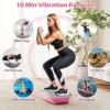 imageGoplus Vibration Plate Exercise Machine Vibrating Platform for Lymphatic Drainage wRemote LED Display Home Workout Full Body Shake Board for Weight LossBlackPink