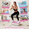 imageGoplus Vibration Plate Exercise Machine Vibrating Platform for Lymphatic Drainage wRemote LED Display Home Workout Full Body Shake Board for Weight LossPinkWhite
