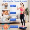 imageGoplus Vibration Plate Exercise Machine Vibrating Platform for Lymphatic Drainage wRemote LED Display Home Workout Full Body Shake Board for Weight LossBlackNavy